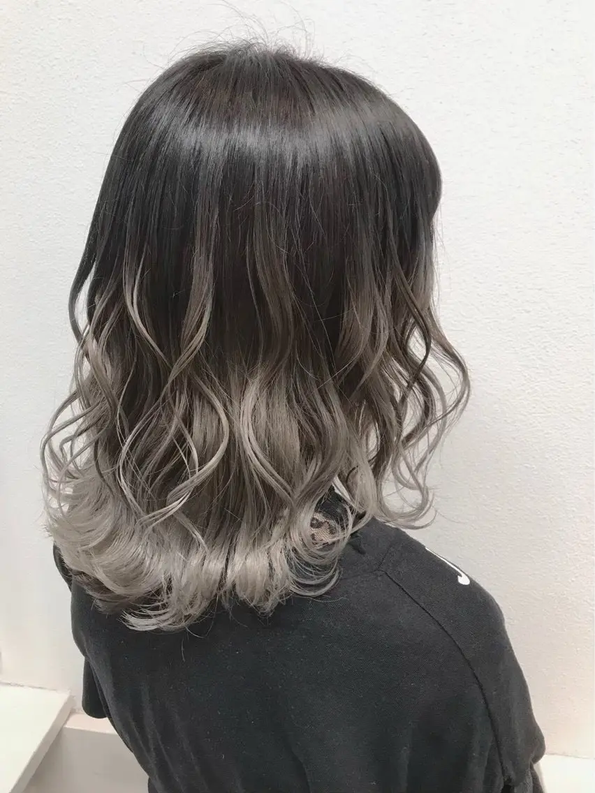 セミロング カラー ヘアカラー トリートメント GiseL小倉 kotoneのヘアスタイル