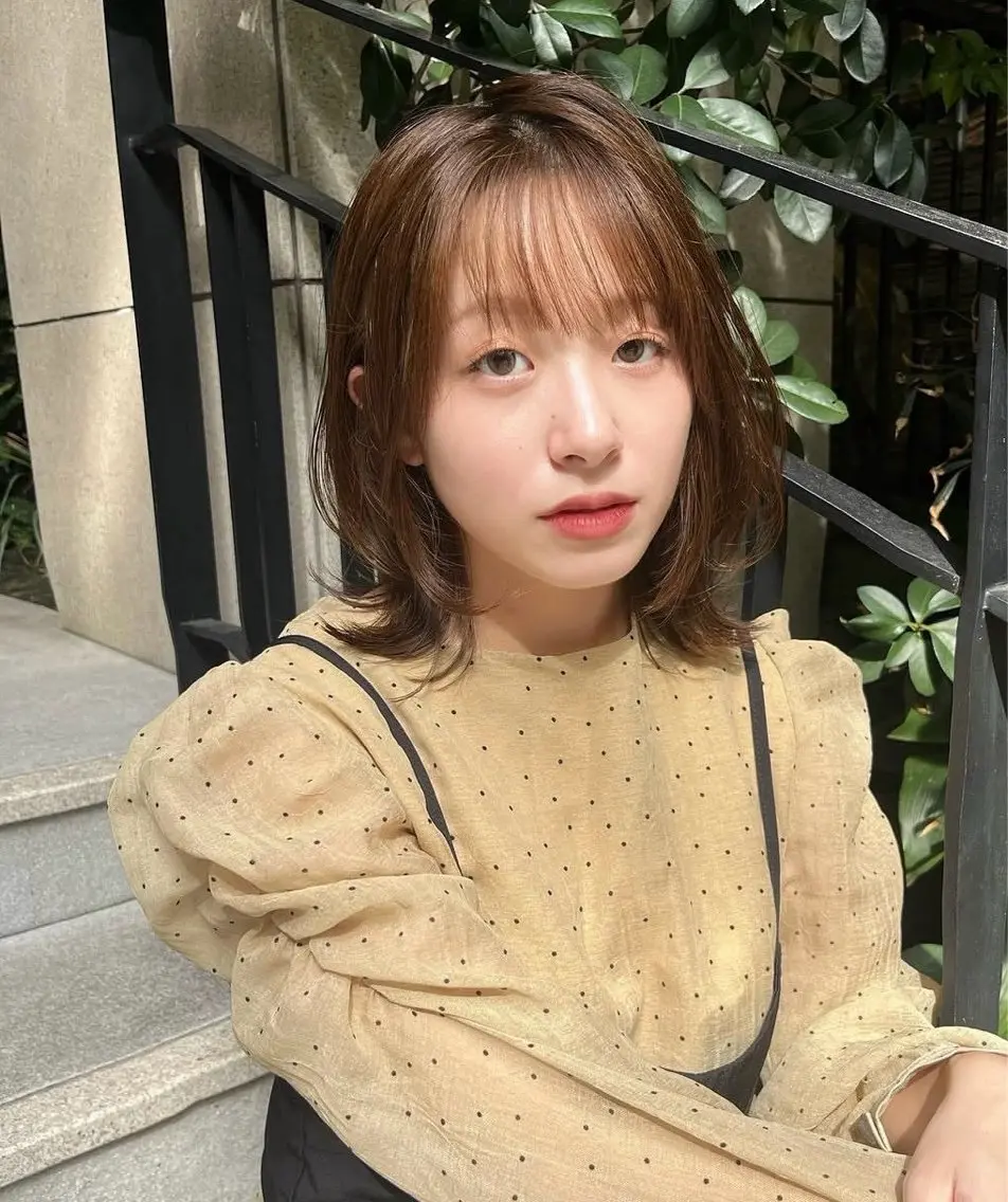 カラー ヘアカラー 乙津 寧々のヘアスタイル