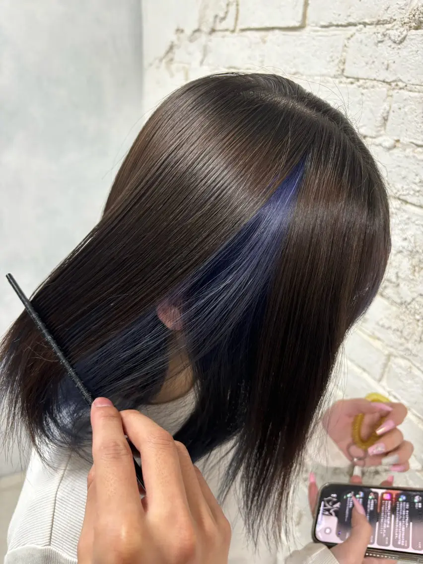 ミディアム カラー ヘアカラー トリートメント 元地雷系美容師🫶 RYUSEI🐈‍⬛のヘアスタイル