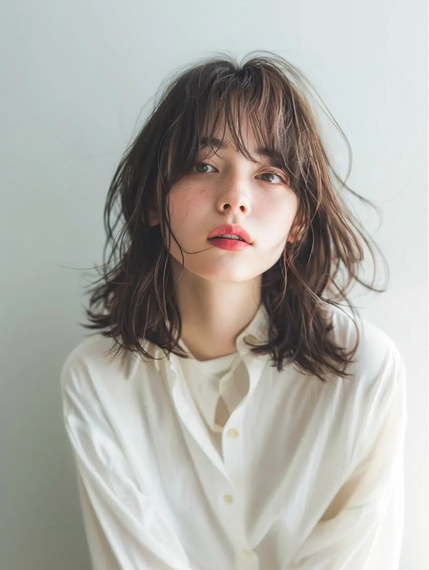 ミディアム カラー カット トリートメント edA. 鎌倉のヘアスタイル