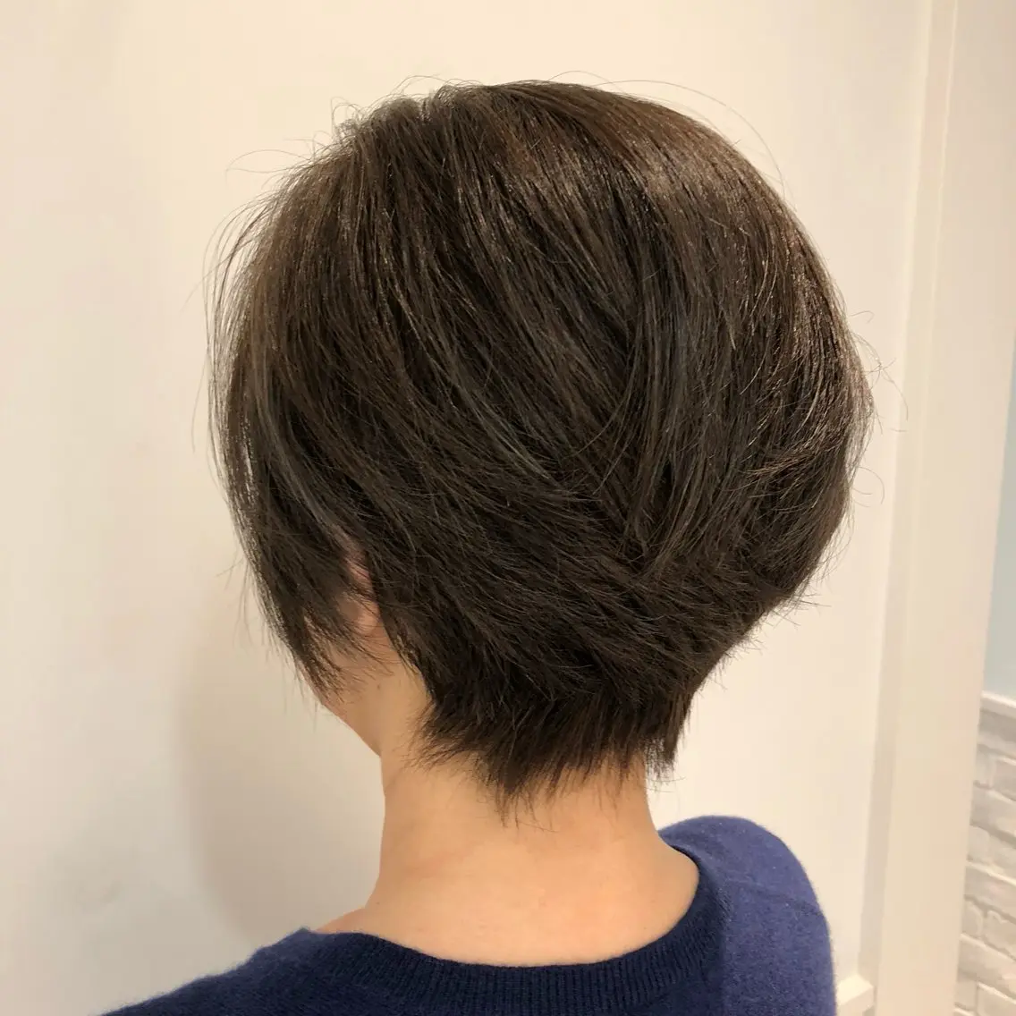 ショート ミセス ショートヘア カット ヘアカラー 酸性ストレート特化× 艶髪師/及川のヘアスタイル