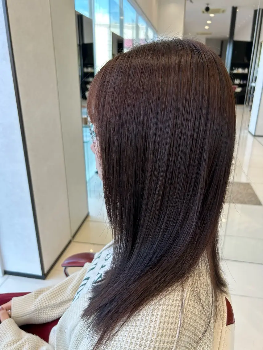 ミディアム カラー パーマ 髪質改善 鈴木 颯介のヘアスタイル