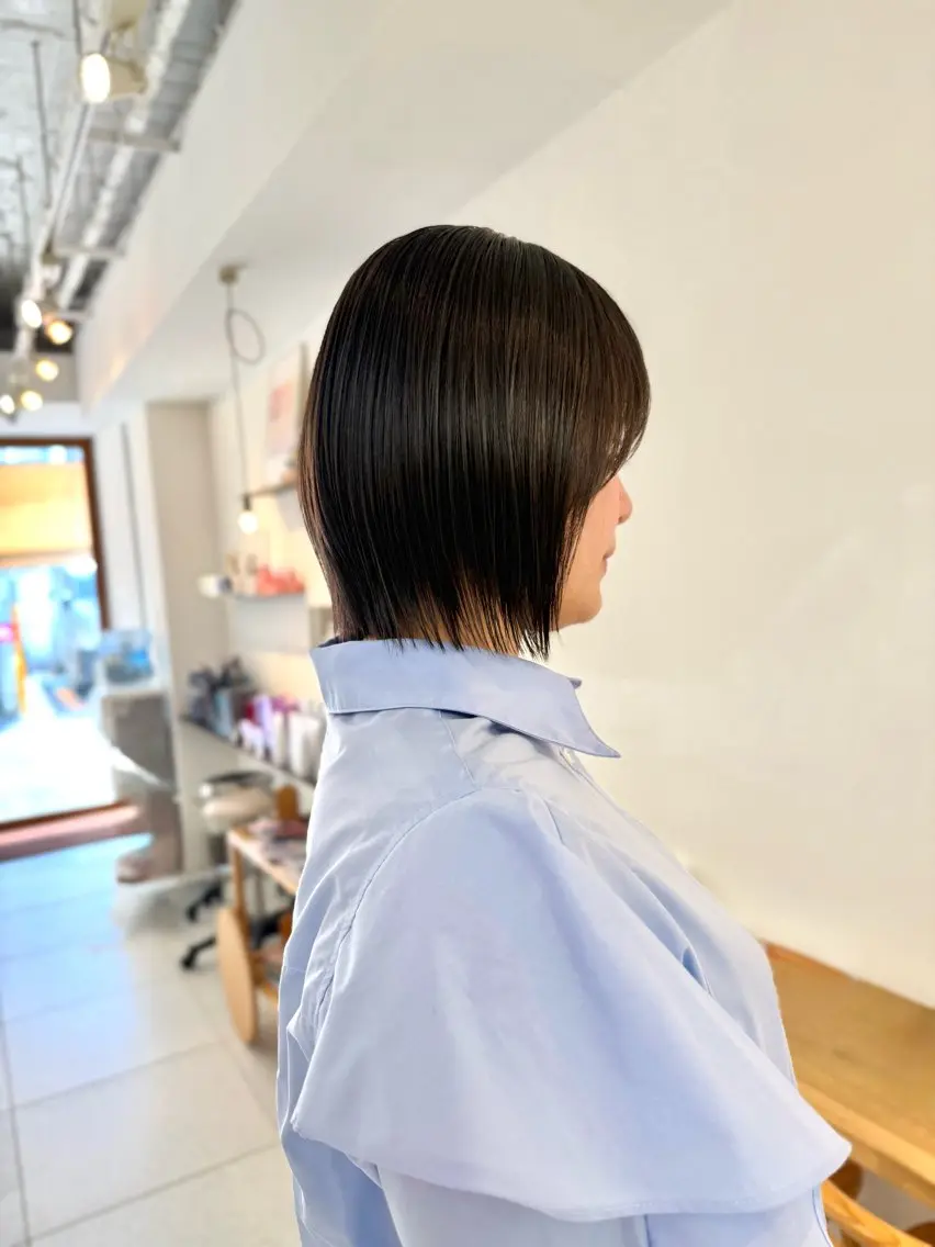 ショート カラー カット ヘアカラー トリートメント 安永 涼のヘアスタイル
