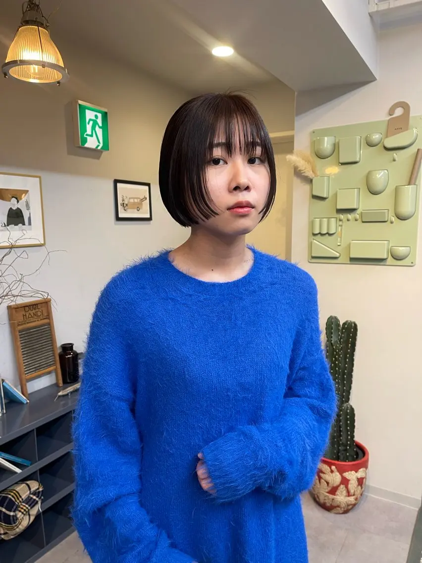 ショート ボブ カット ヘアカラー トリートメント 丁寧なカウンセリング 🌿KENTA🌿のヘアスタイル
