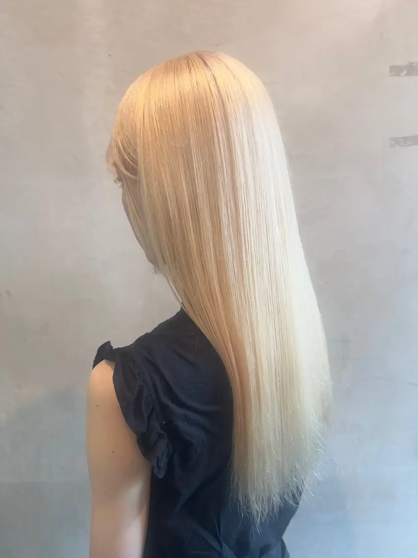 ブリーチ込ダブルカラー+トリートメント🩷👯‍♀️の写真