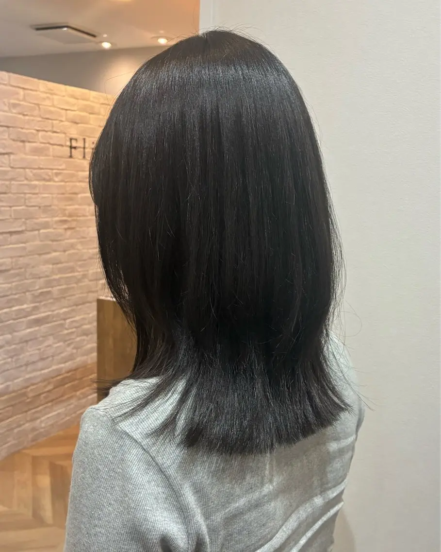 ミディアム レイヤーカット カット ヘアカラー 柴田真衣 /ナチュラル/半個室のヘアスタイル