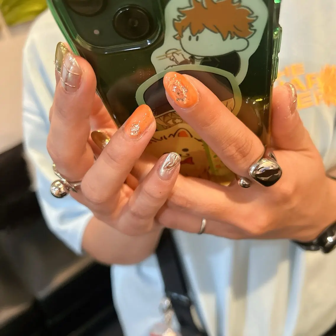 チップ長さ出しメニュー:ブライダル/イベント/お任せデザイン　オフ込み　ハンドの写真