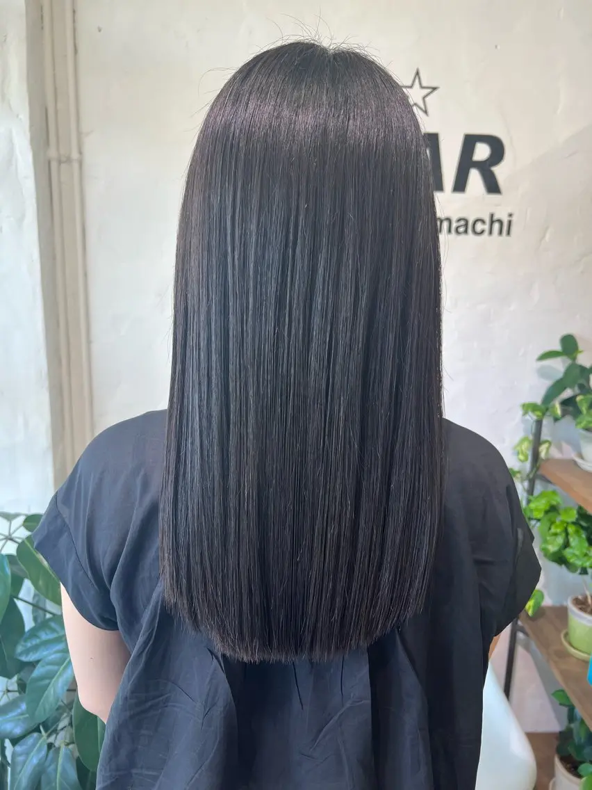 セミロング 髪質改善 トリートメント カット ヘアカラー トリートメント 縮毛矯正🫧/ 工藤のヘアスタイル
