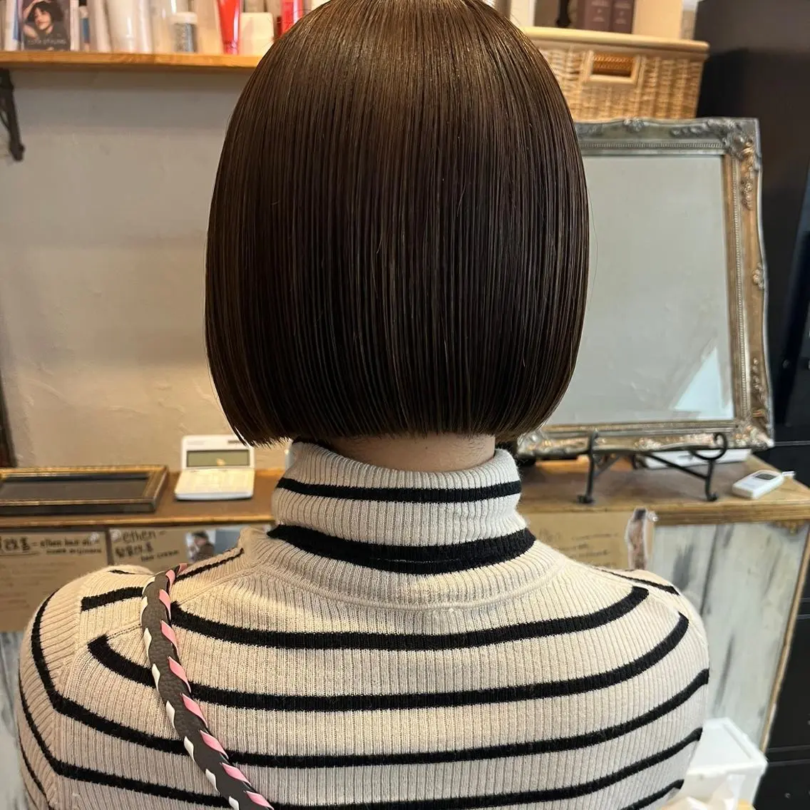 前髪縮毛矯正の写真