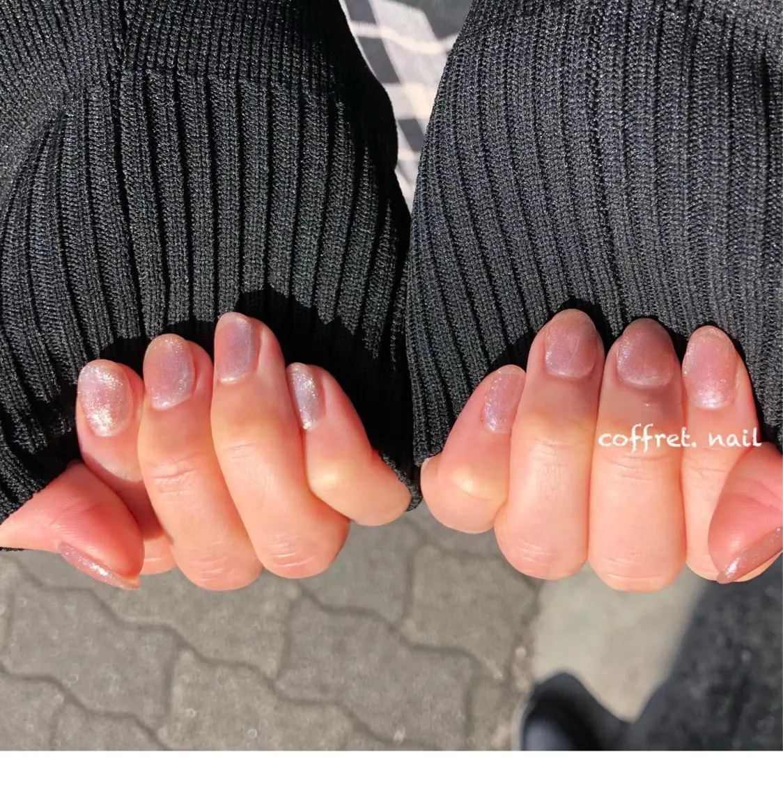 ネイル カジュアル クリアネイル 長さ出し フットネイル フレンチネイル ネイリスト 土橋 由季のネイルデザイン