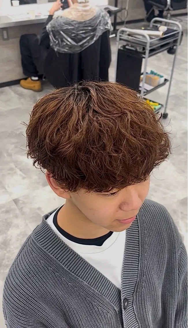 カラー パーマ メンズ メンズパーマ Seira 札幌メンズサロンのヘアスタイル