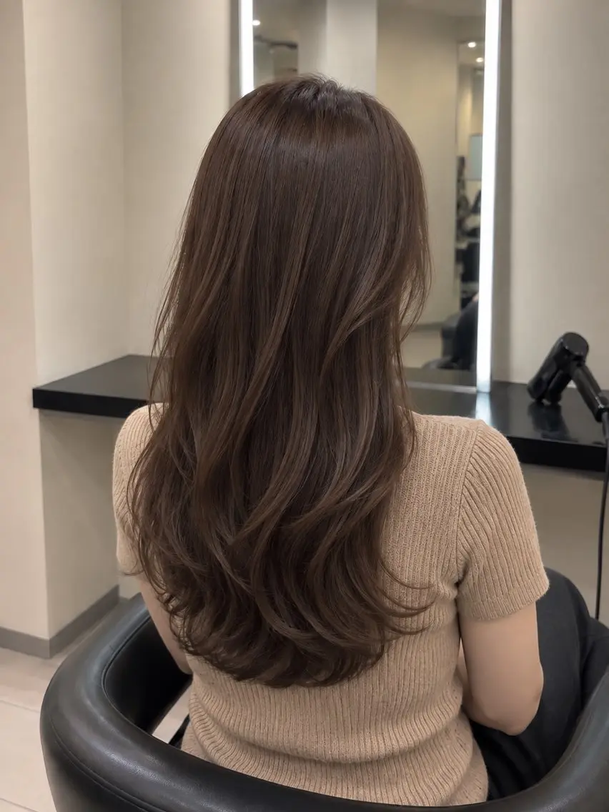ミディアム カラー ブラウンカラー トリートメント 🌈ウルトワ水素 髪質改善naru🌈のヘアスタイル