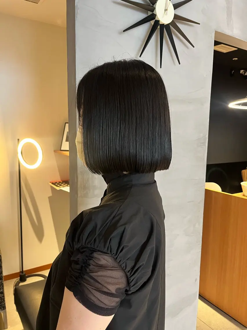 ショート ボブ カット 顔周りレイヤー 髪質改善 / AYUのヘアスタイル