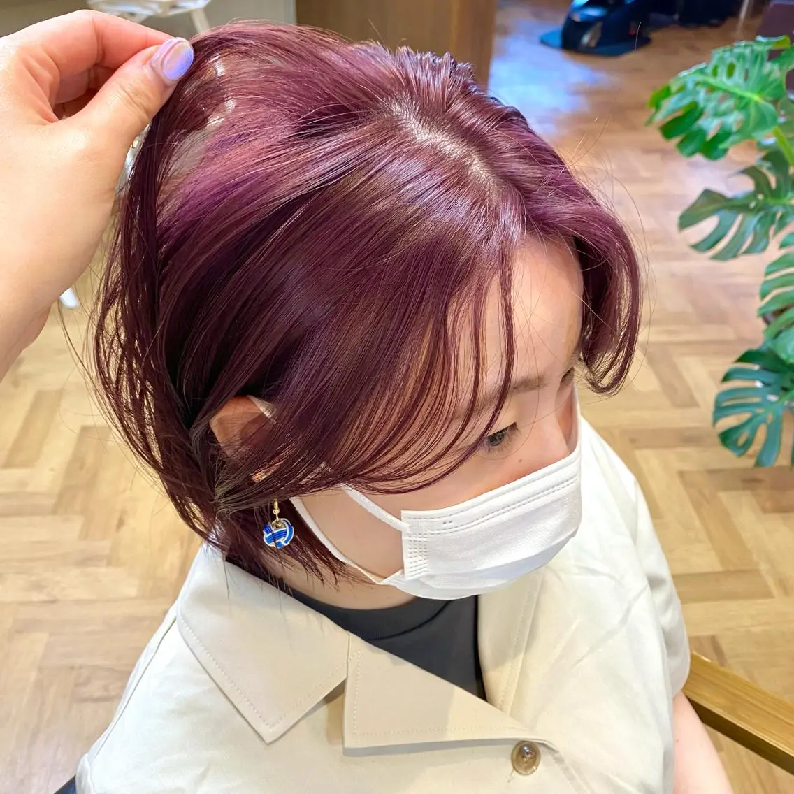 ショート カラー パーマ ヘアアレンジ メンズ キッズ ネイル マツエク・マツパ 前川 朋香のヘアスタイル