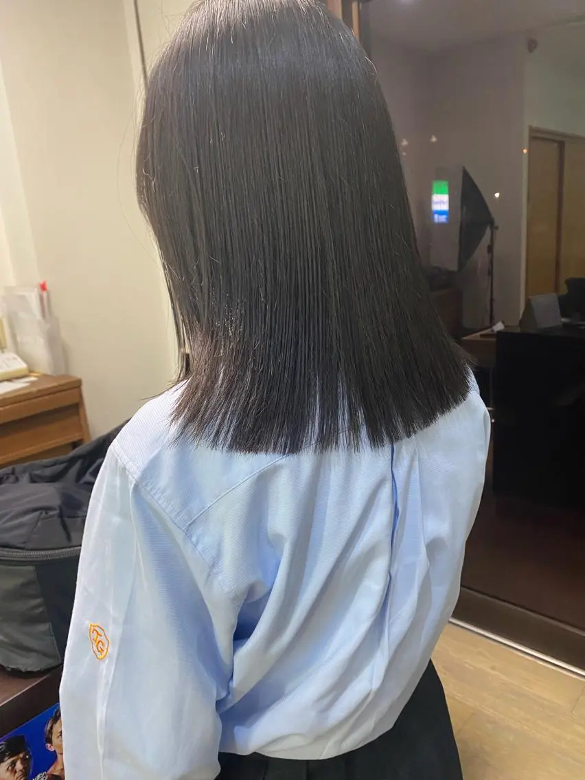 【縮毛矯正】艶髪ストレート＋カット＋トリートメントの写真