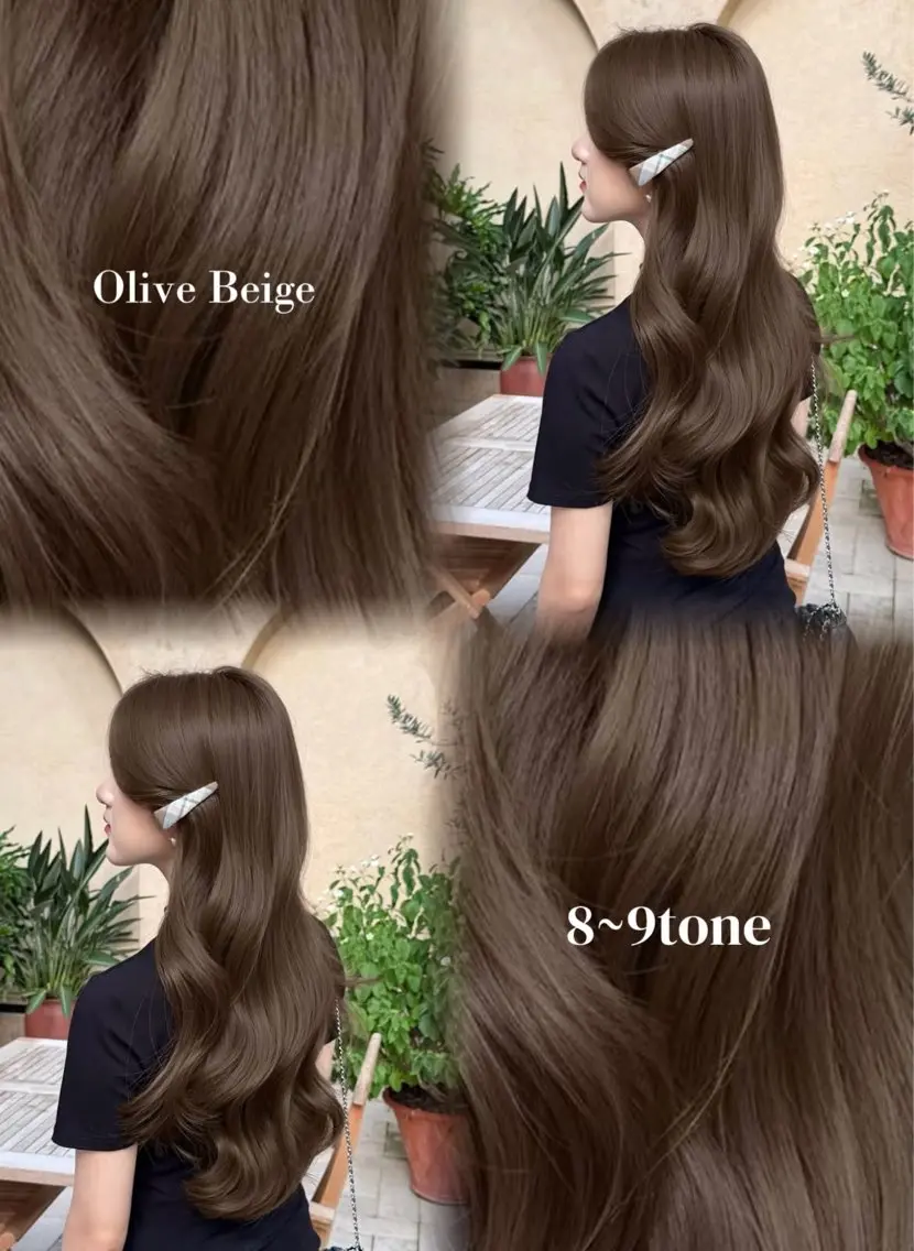 ロング ヘアカラー 縮毛矯正 透明感グレージュ カラー/coconoのヘアスタイル