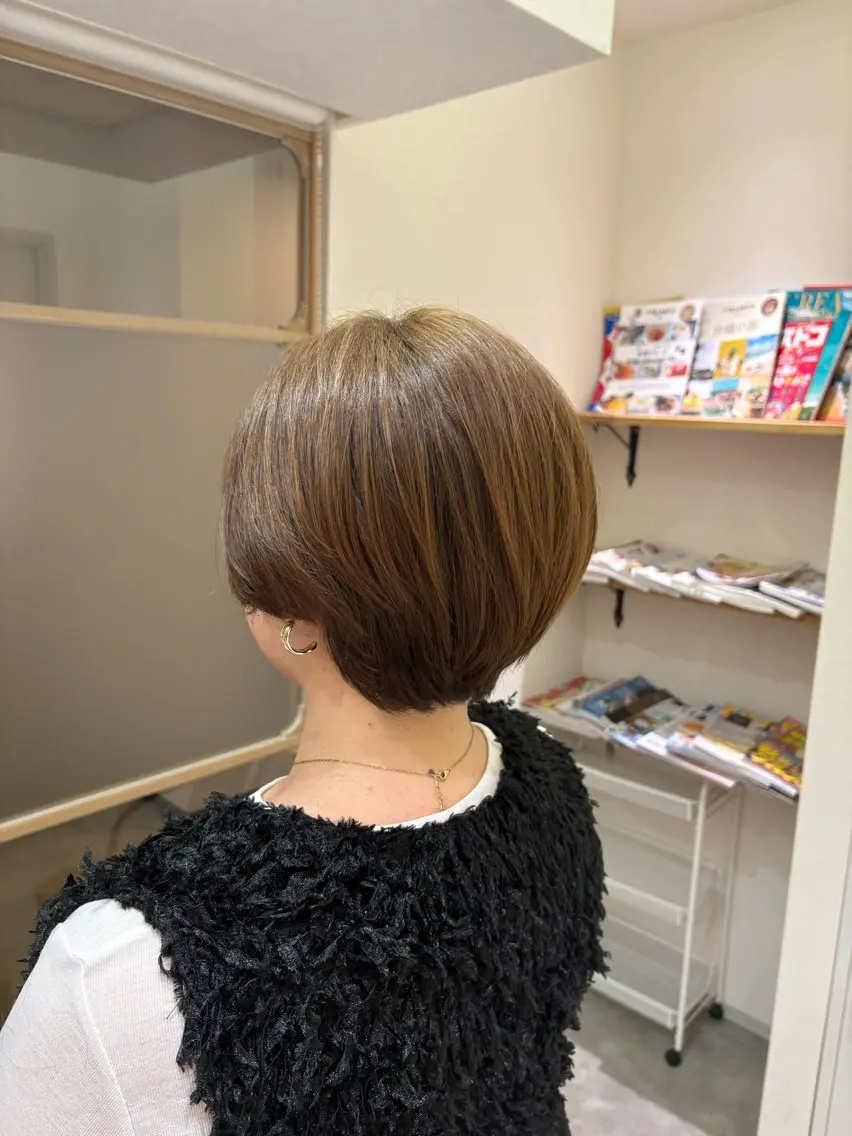 ショート 丸みショート ショートヘア MAHAE 中司のヘアスタイル