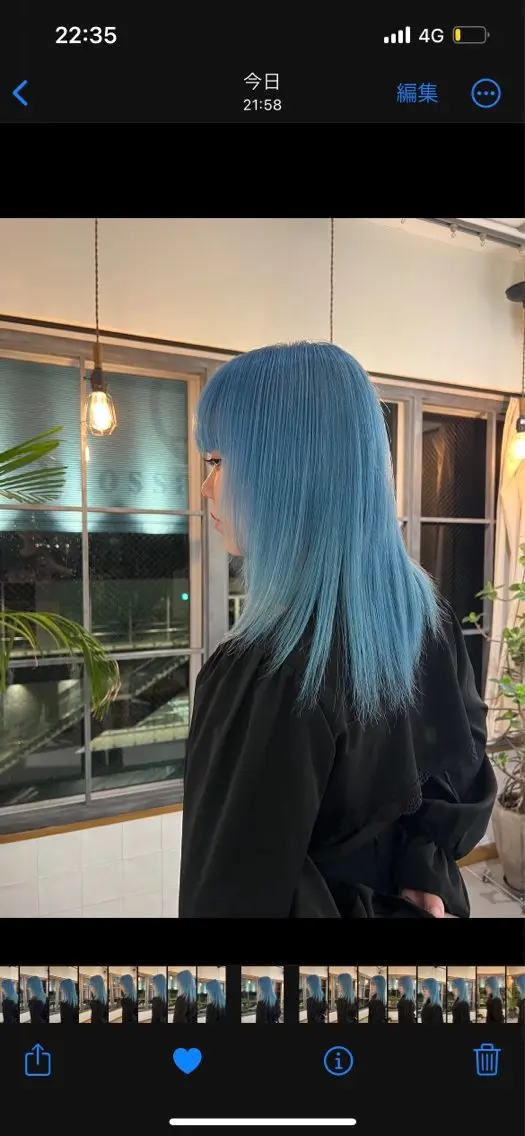 ミディアム 似合わせレイヤー ＆縮毛矯正のヘアスタイル