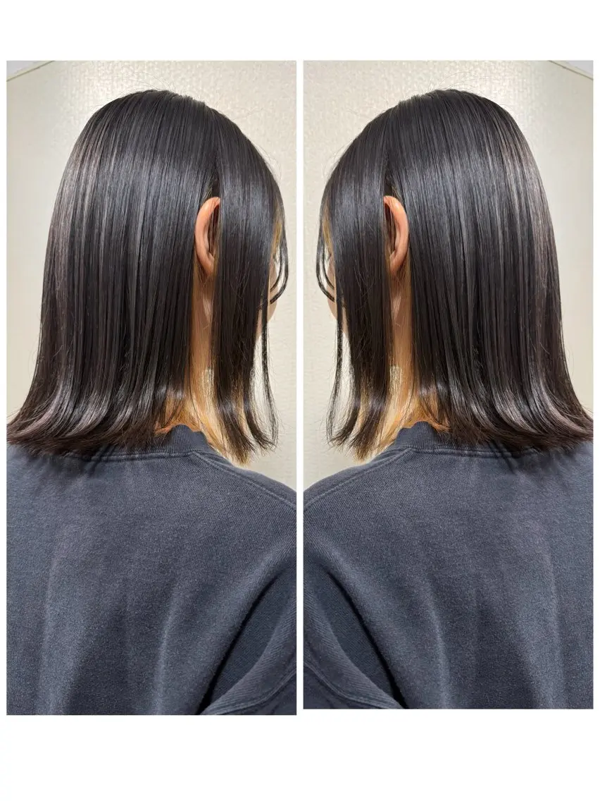ミディアム 艶カラー🕊️ ✴︎Yukari✴︎のヘアスタイル