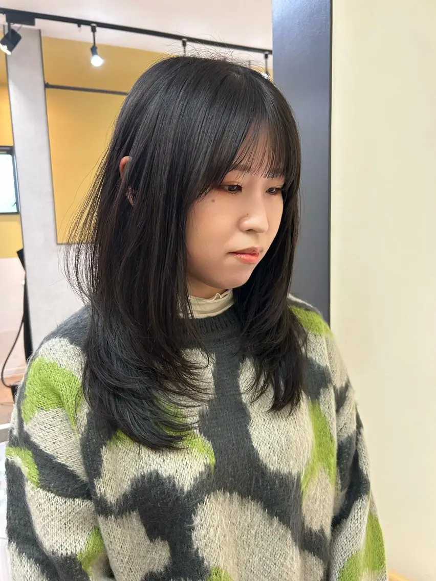 ロング レイヤーカット カット トリートメント hubhair レイヤー/透明感のヘアスタイル
