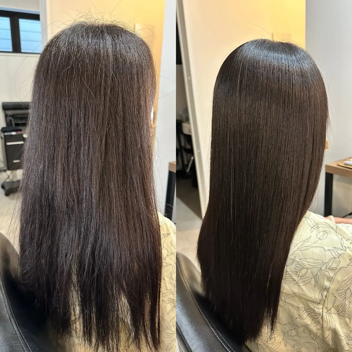 ロング 縮毛矯正 坂田 椋のヘアスタイル