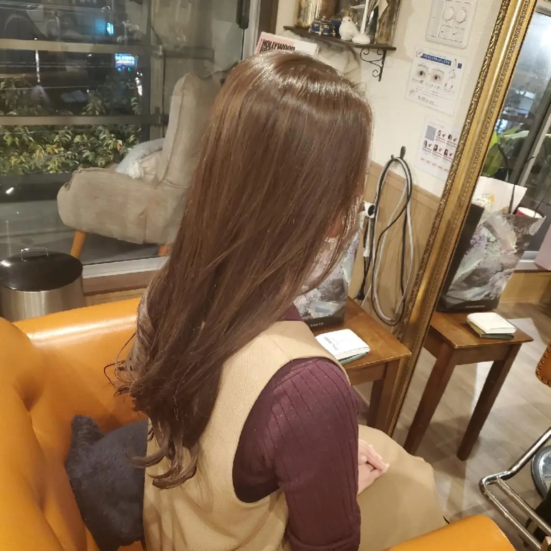 ロング カラー マツエク・マツパ ブリーチ イルミナカラー ローズカラー パリジェンヌラッシュリフト 一重×まつ毛パーマ カット ヘアカラー トリートメント spa hair  ark 富井直美のヘアスタイル