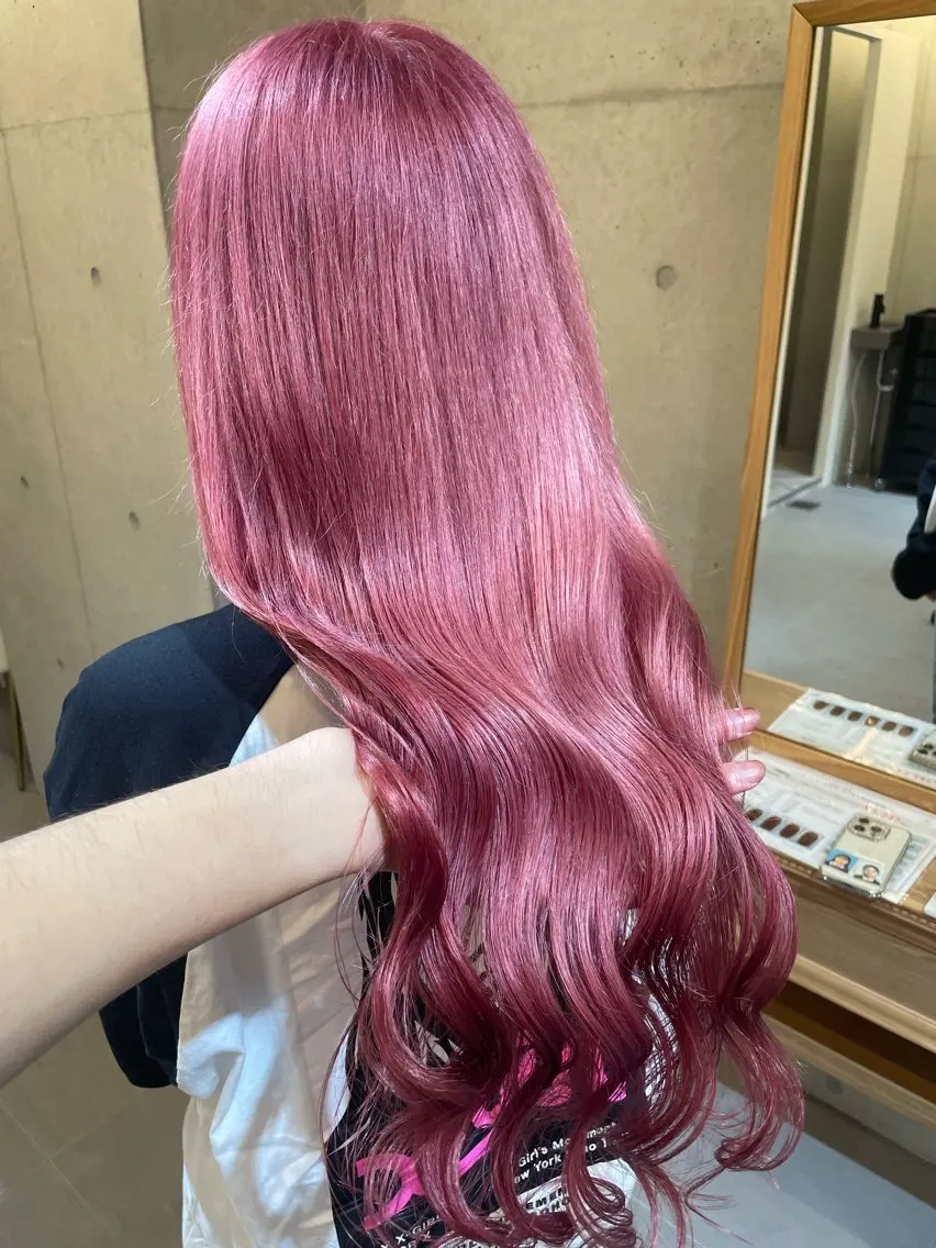 ロング カラー ブリーチ ヘアカラー トリートメント 羽田翔大/ブリーチ/ レイヤー/店長のヘアスタイル