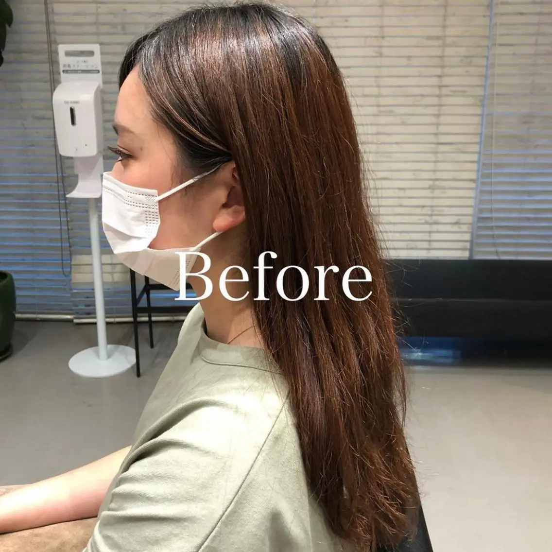 セミロング カラー 黒髪 ブルーカラー ブルーブラック レディースヘア💫 加藤たいが🐯のヘアスタイル