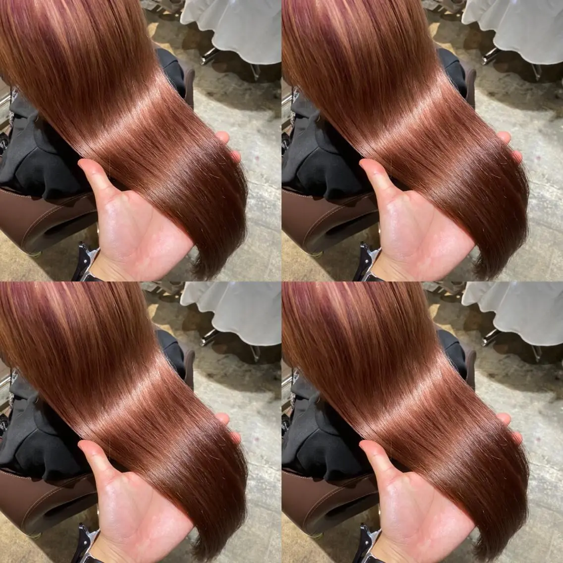 セミロング カラー ヘアアレンジ 💎韓国レイヤー ×エクステゆうま💎のヘアスタイル