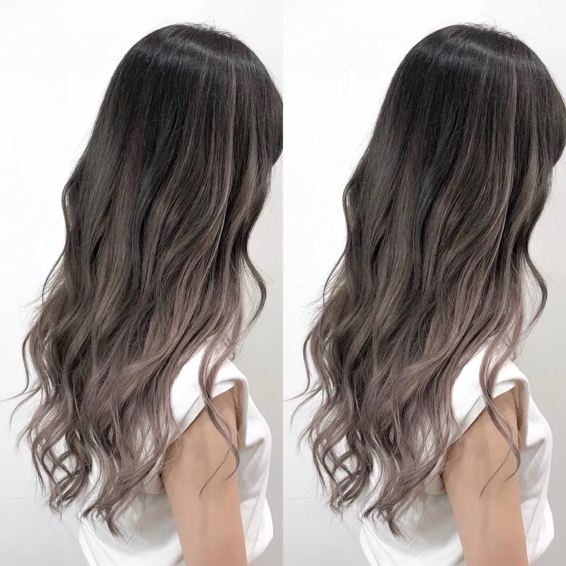 セミロング カラー 🌙HIZUKI🌙 ハイトーン 艶髪のヘアスタイル
