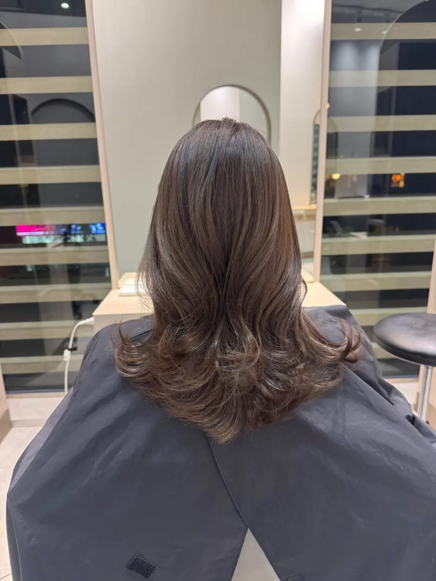 ミディアム 艶カラー/ヘアセット 着付け　ふうか　渋谷のヘアスタイル