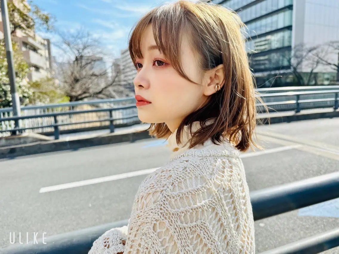 ミディアム 菅谷 昌央のヘアスタイル