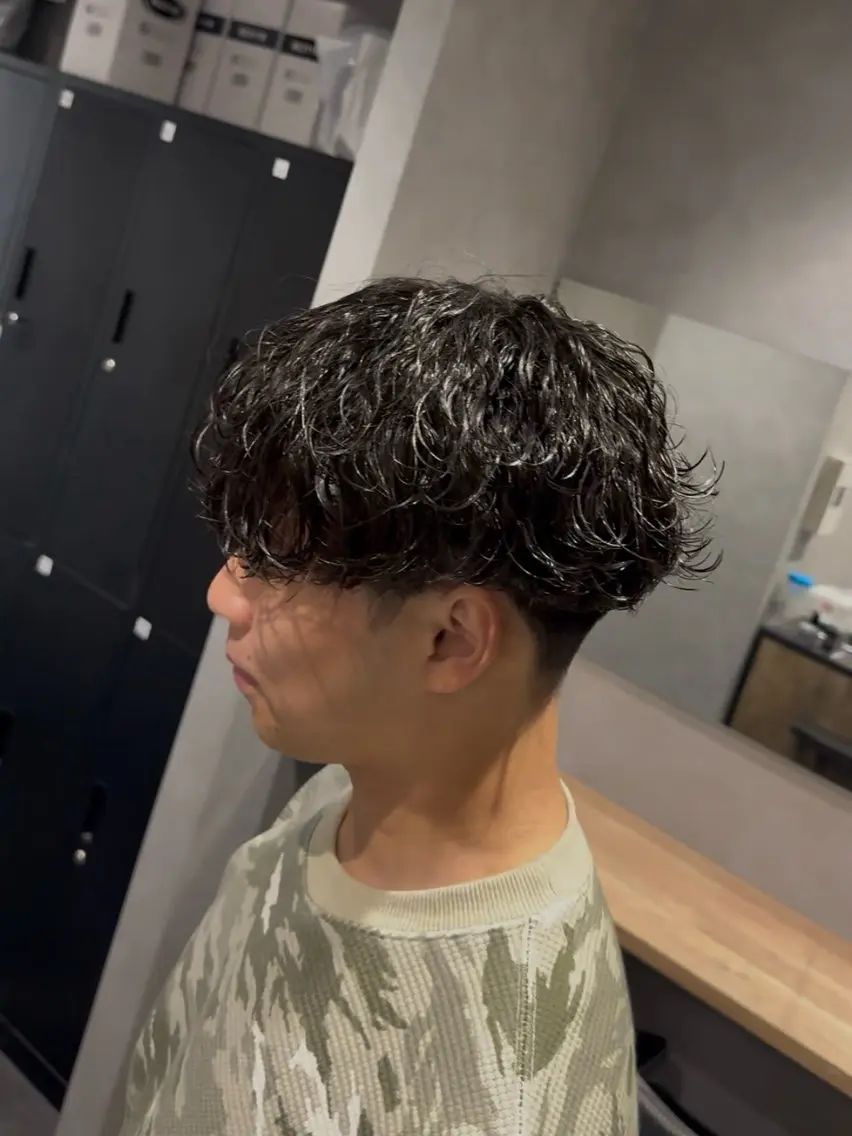 パーマ メンズ メンズパーマ 波巻きパーマ カット パーマ 心斎橋メンズパーマ 颯太【Arca】のヘアスタイル