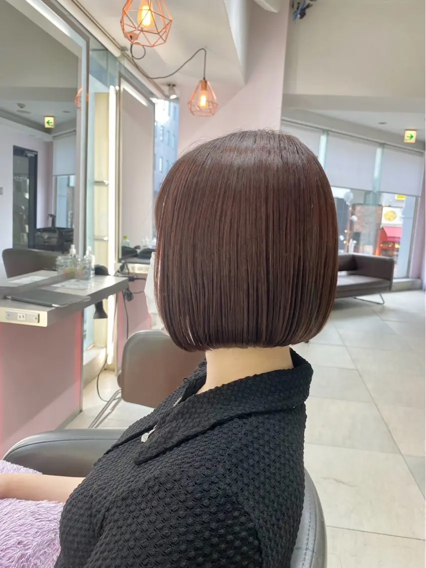 ショート モテ髪🫧赤み消し カラー表参道きょうこのヘアスタイル
