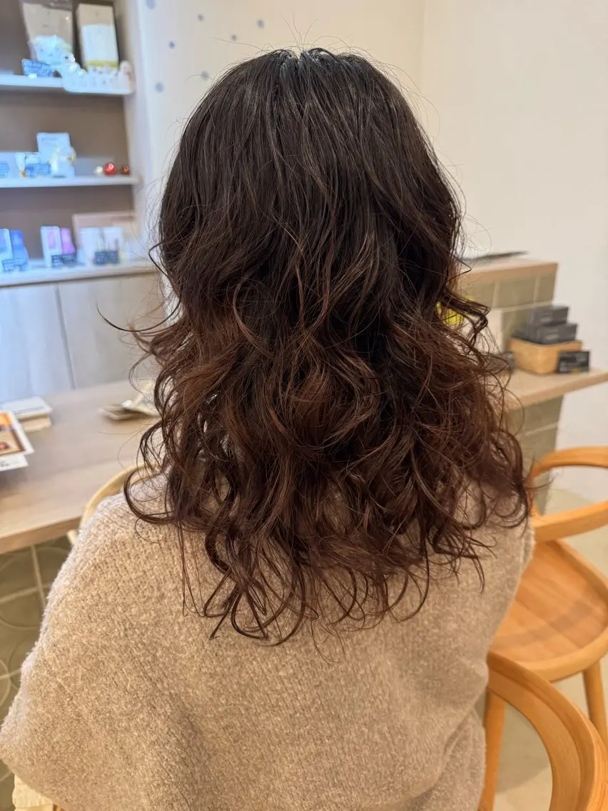 ミディアム パーマ ミディアムパーマ カット パーマ ルプラボウ /小見山琴衣のヘアスタイル