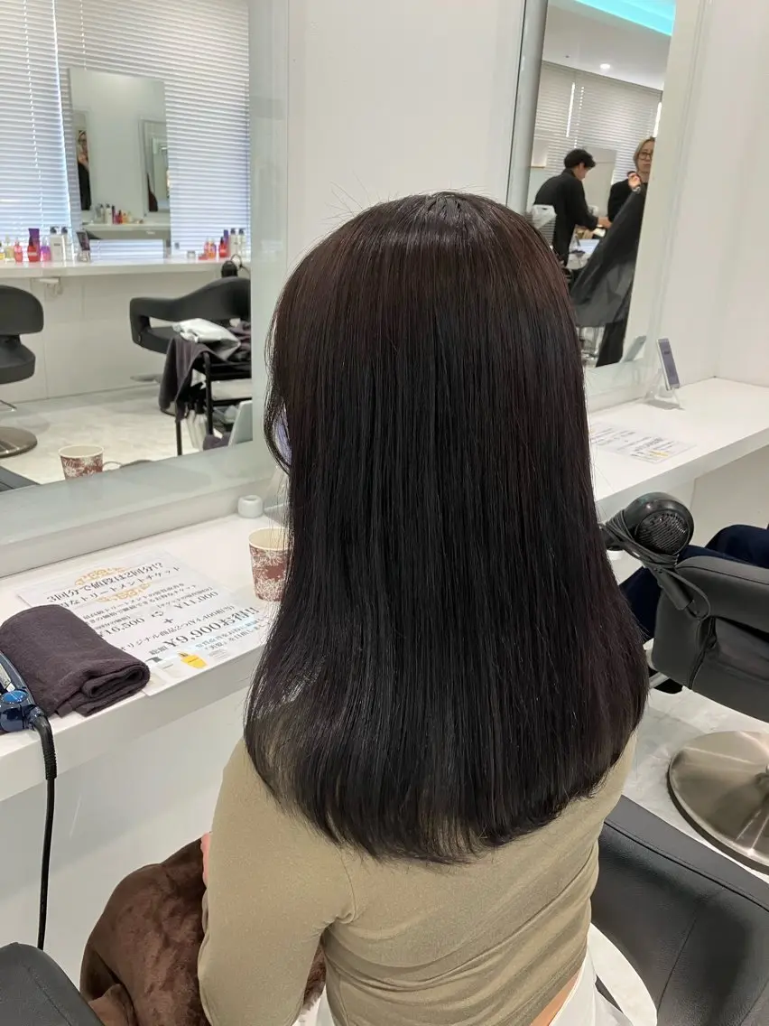 ロング カラー ヘアアレンジ 💓色落ちまで綺麗な 垢抜けカラー💓のヘアスタイル