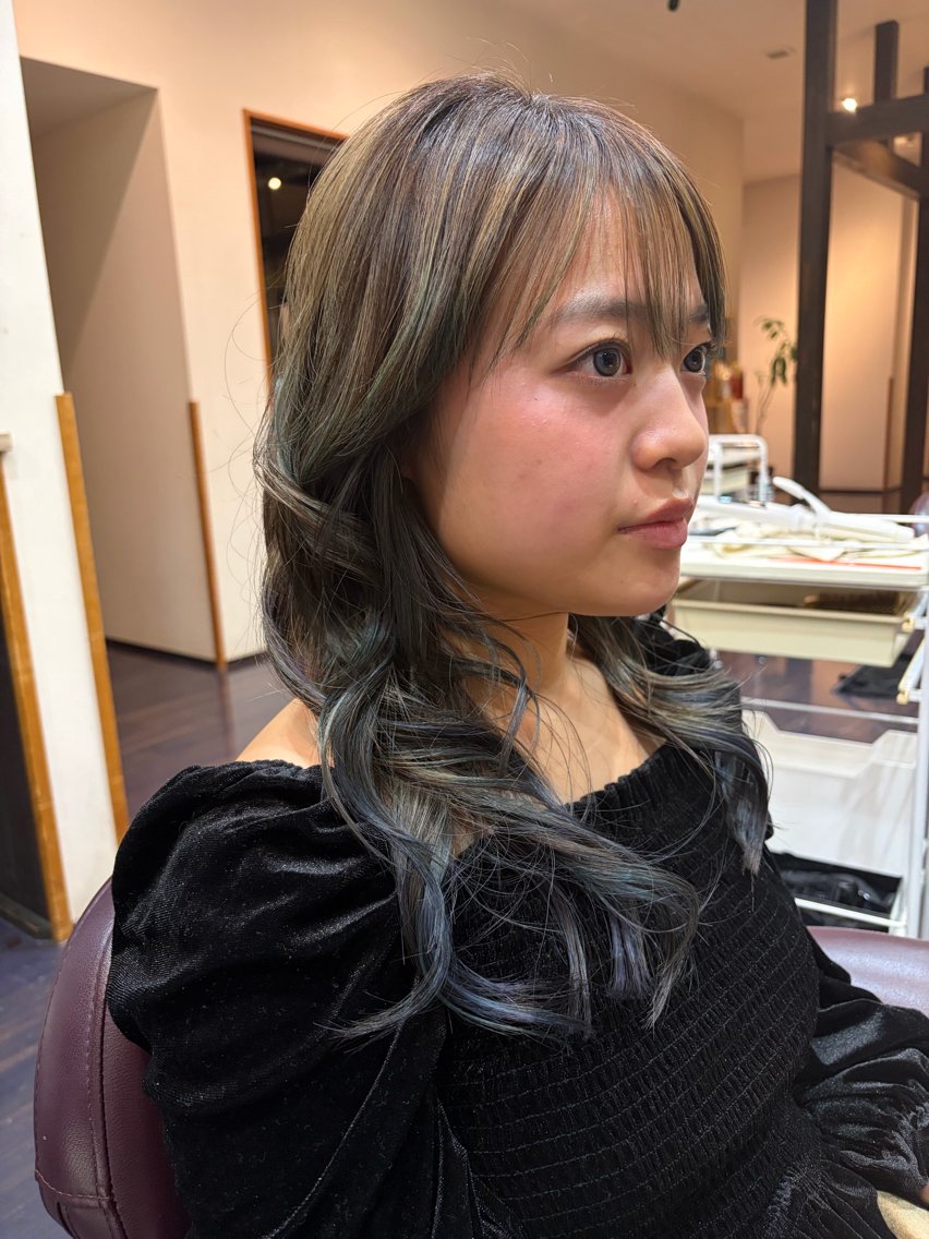 ロング カラー ヘアアレンジ カット 中村 仁哉のヘアスタイル