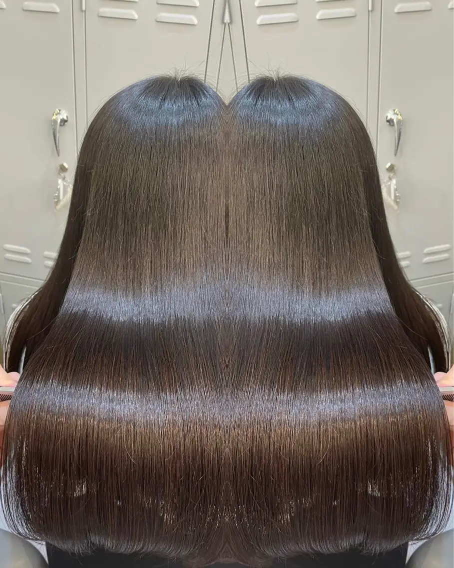 ロング 縮毛矯正 トリートメント 🩵レイヤー✖︎ 髪質改善🩵リョウヤのヘアスタイル