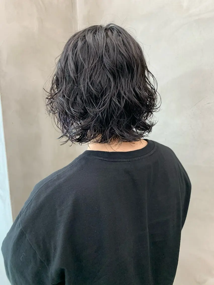 ショート パーマ ボブ レイヤーカット カット パーマ トリートメント Lit. RINAのヘアスタイル