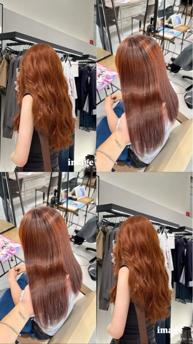 ロング カラー 髪質改善 ブリーチなしwカラー /艶カラー/oukaのヘアスタイル