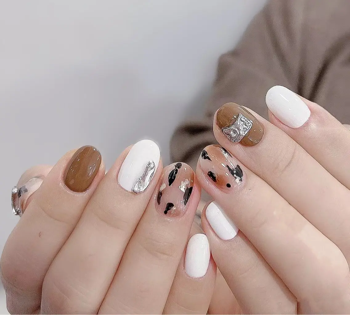 ネイル アートネイル チークネイル 長さ出し フレンチネイル ジェルネイル YK Beauty Salonのマツエク・マツパデザイン