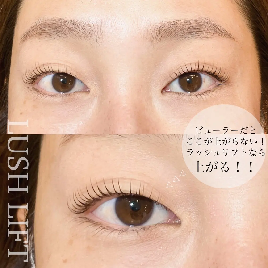 マツエク・マツパ パリジェンヌラッシュリフト 一重×まつ毛パーマ sola: neolive出沼のマツエク・マツパデザイン