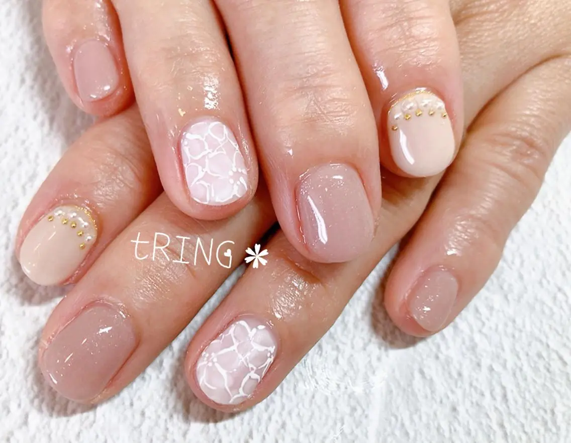 ネイル ハンドネイル tRING＊ しいの木台のネイルデザイン