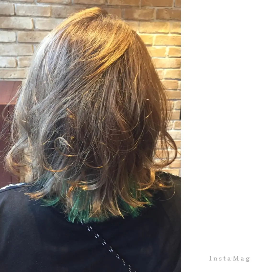 セミロング カラー ブリーチ インナーカラー Lyhair🦊🎀 AKIのヘアスタイル