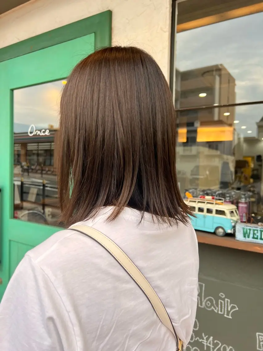 ブリーチ無しヘアカラーの写真