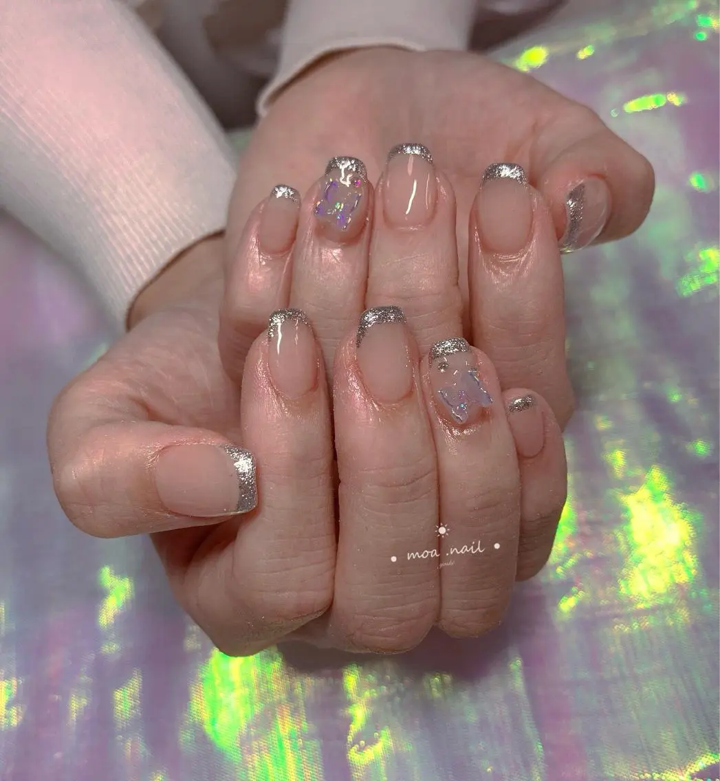 ネイル フレンチネイル スカルプネイル MoaNail🫶 Yoshiのネイルデザイン
