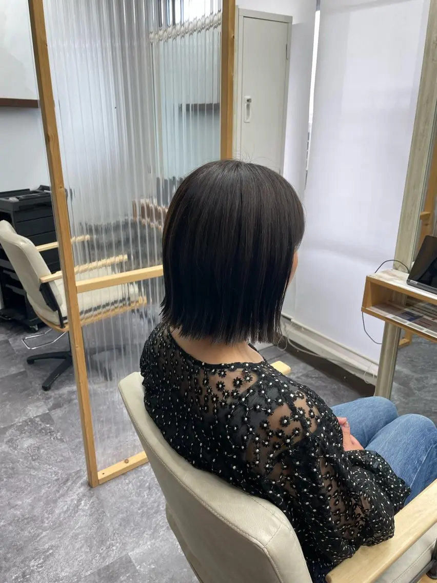 カラー ブラウンカラー カット ヘアカラー SFIDA みつえのヘアスタイル