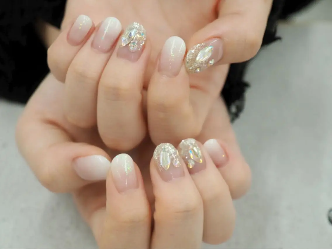 ネイル ストーンネイル ハンドネイル Amu's chikakoのネイルデザイン