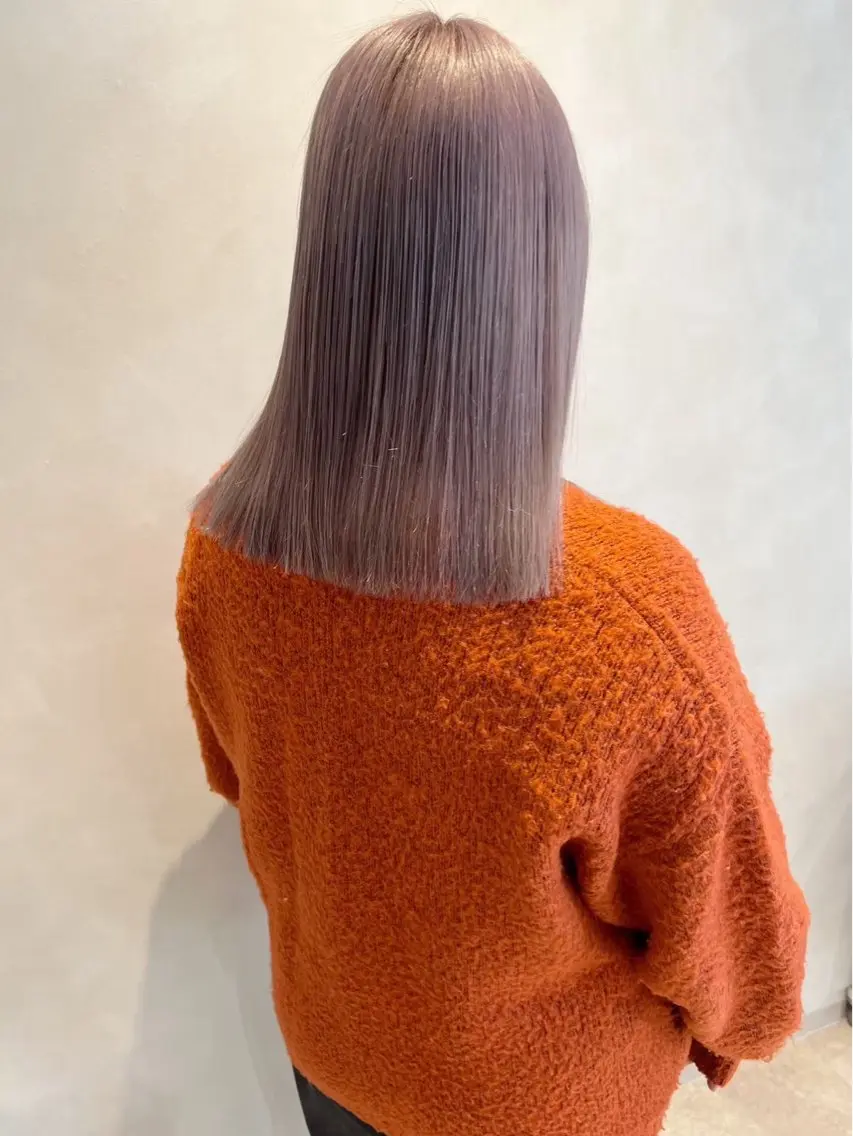 ミディアム カラー カット ヘアカラー トリートメント 城本 貴宏のヘアスタイル