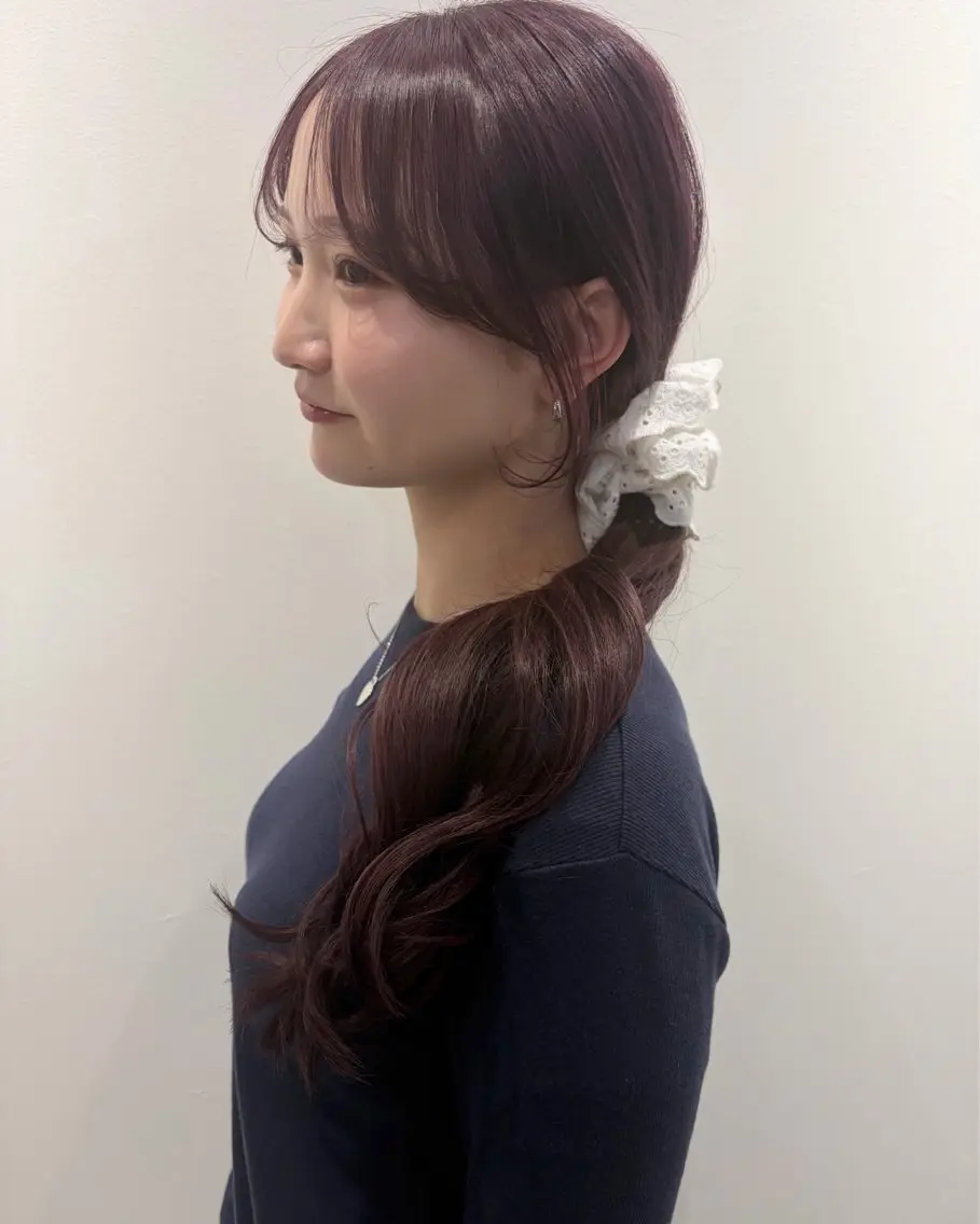 ロング カラー ヘアカラー 田中 遥陽のヘアスタイル